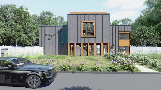 do realistic 3d exterior rendering, interior design render