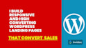 create landing page, squeeze page, home page, by elementor pro