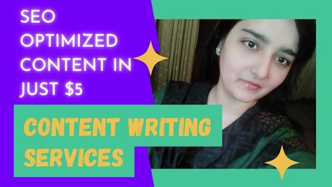 be your freelance writer and provide SEO optimized content