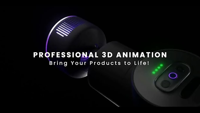 create 3d product video and 3d animation for amazon