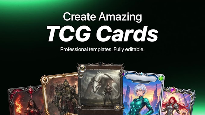 design custom tcg card templates frames and layouts