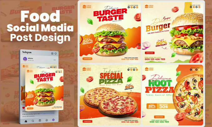design professional, modern and creative social media post