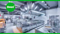 design commercial kitchen, restaurant kitchen, hotel kitchen