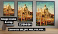 do image resize and crop pictures, compress photos in 24 hrs
