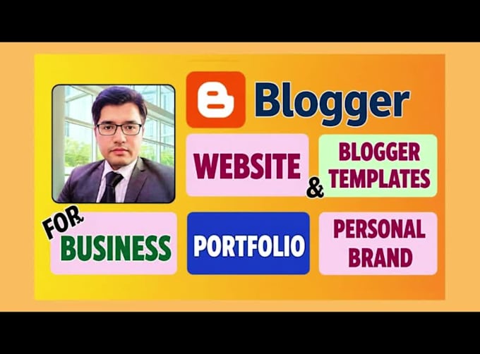 make a professional business or portfolio blogger blogspot website
