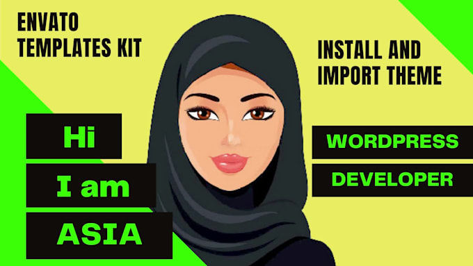 install wordpress theme, template kit same as the demo