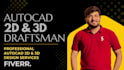 create professional autocad 2d and 3d mechanical drawings