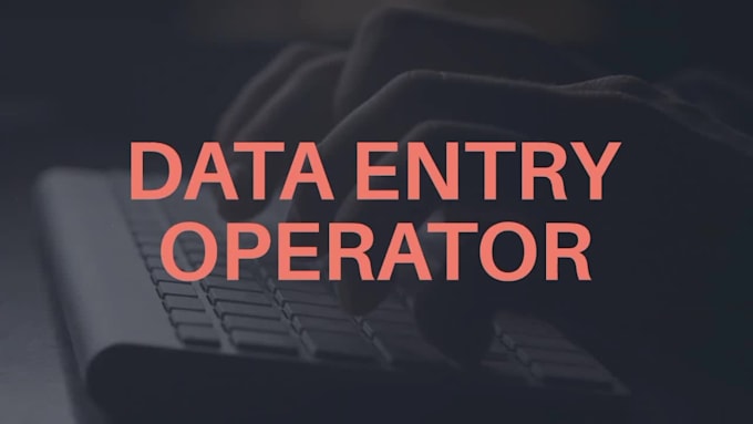 do data entry, email validation and be your excel superstar