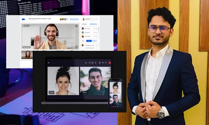 build video calling chatting application by webrtc websocket