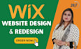 design or redesign wix website or wix landing page