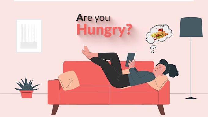 create unique food delivery explainer promo video ads