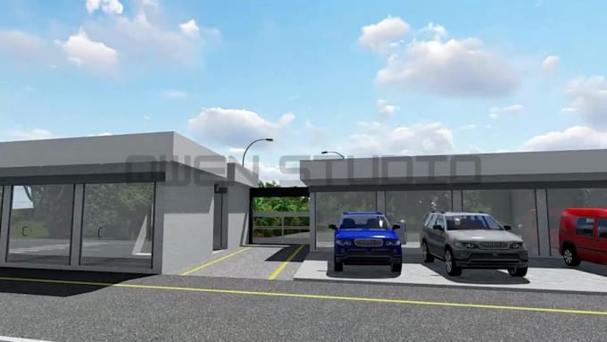 create 3d architecture walkthrough animation 3d factory process animation