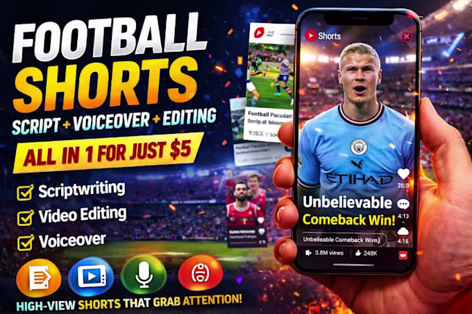 create football shorts that get views