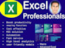 build excel formula macros, pivot tables, finance analysis