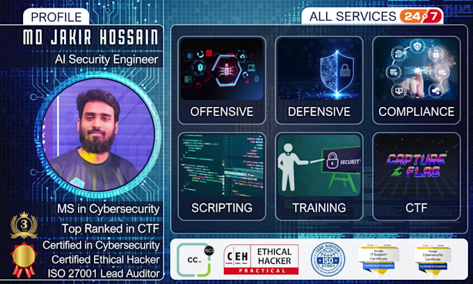 provide professional cybersecurity services, support, and practical training