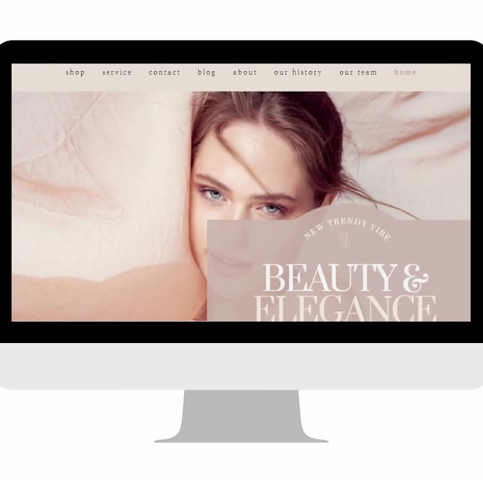 design a professional beauty website for your business