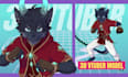 create custom furry vtuber avatar, vrchat avatar and vrm model