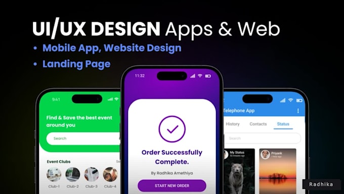 design uiux for mobile and website in figma