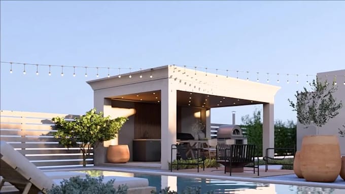 do landscape design, garden design, backyard, swimming pool, and render images