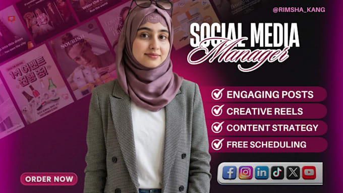 be your social media manager and content creator