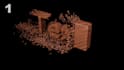 3d text or logo destruction animations
