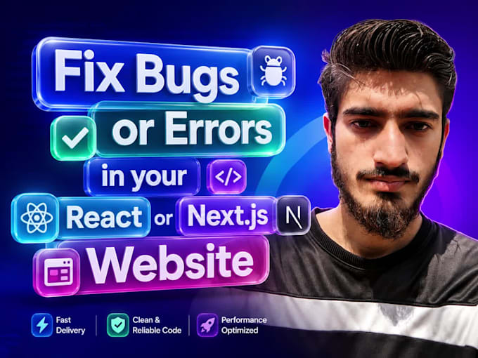 fix bugs or errors in your react or nextjs website