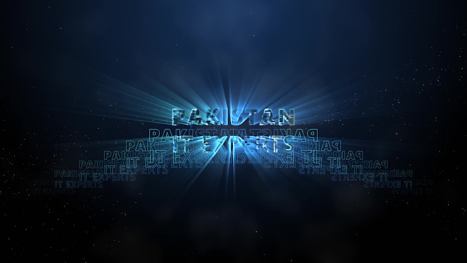 corporate branding logo animation with provided  text