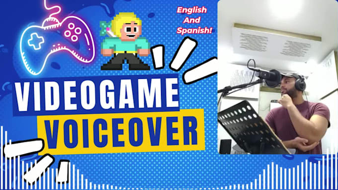voice a videogame or animation character
