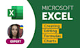 create, modify your excel spreadsheet or google sheets