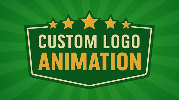 create a custom logo animation and intro video