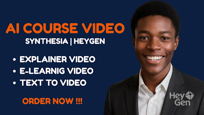 Create ai course, online course, ai video, training video on synthesia ...