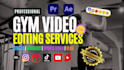 do professional fitness, gym, workout and sports video editing for tiktok, reels