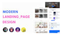 design modern html landing page