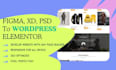 convert PSD to wordpress figma to wordpress with responsive website