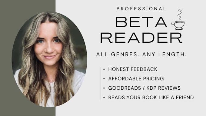 beta read your fiction novel and provide honest feedback