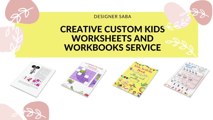 Download Design Custom Worksheets And Activity Book For School Kids By Designersaba Fiverr