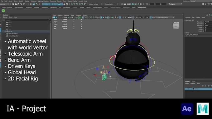 rig your 3d character in maya to be ready to animate