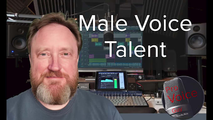record a warm, authoritative american male voice over