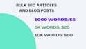 write bulk SEO articles and blog posts
