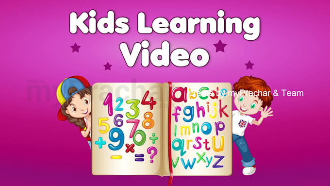 create premium animated kids learning video