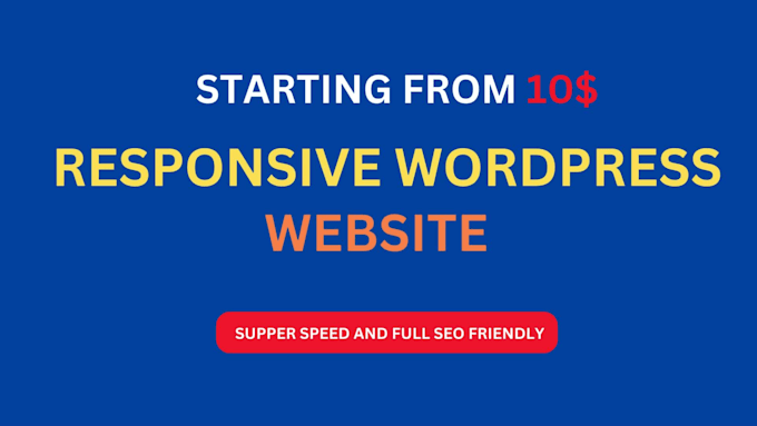 create a responsive wordpress website design
