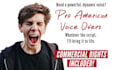 be your american male voice actor and voice over narration
