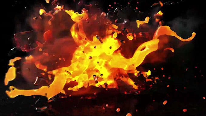 Create fire water logo intro in 4k by Nourhane_dz Fiverr