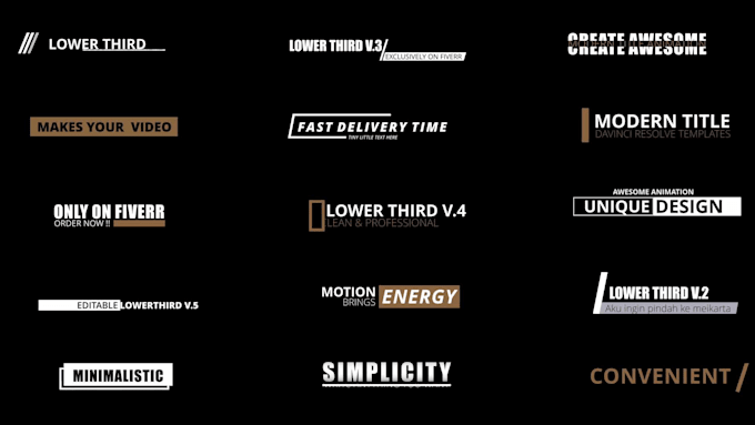create your awesome title animation video