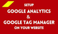 setup google analytics and tag manager