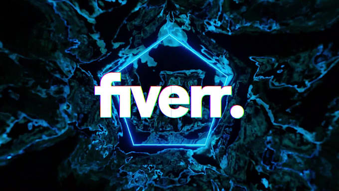 create modern glitch logo animation for vj loops