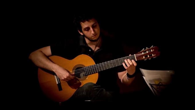 record a classical spanish guitar track