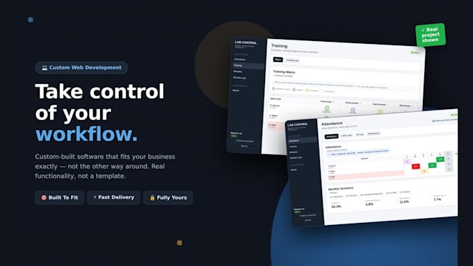 create a custom business web tool from scratch