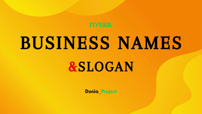provide professional business name and slogan services