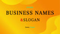 provide professional business name and slogan services